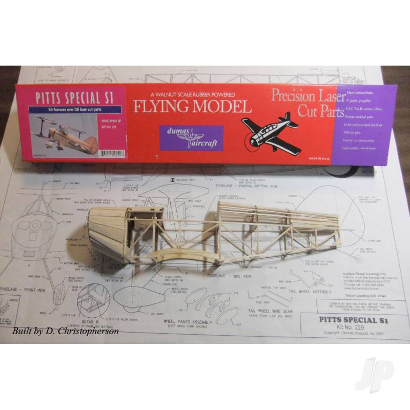 Dumas Pitts Special S-1 () (229) - A Scale Rubber Powered Flying  Model - Sarik Hobbies - for the Model Builder