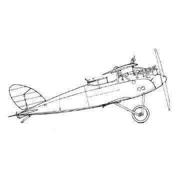 Halberstadt CL-II Line Drawing 2773 - Sarik Hobbies - for the Model Builder