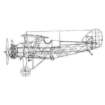 Armstrong Whitworth Siskin IIIa Line Drawing 2014 - Sarik Hobbies - for ...